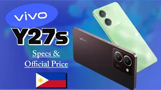 Vivo y27s, specs and official price Philippines