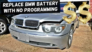 How to Replace BMW BATTERY without PROGRAMMING