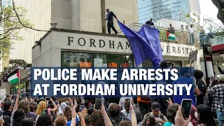 Pro-Palestinian protests: New York police make arrests at Fordham University