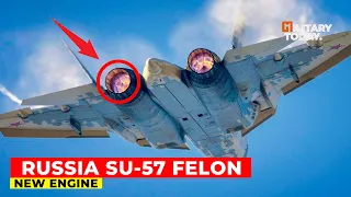 Increasingly Advanced !! Russian Su-57 Felon Unleashes Game Changing Flat Nozzle Engine
