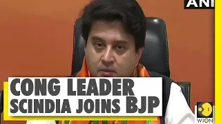 Jyotiraditya Scindia jumps cong ship, joins BJP | Madhya Pradesh | India News | WION News