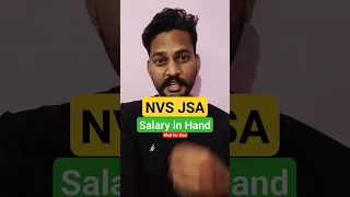 Nvs Jsa Salary In Hand 2024 | Nvs Jsa Salary Video | #shorts #shortsfeed #nvsjsasalary