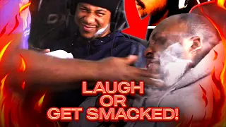 LAUGH & GET SMACKED! (Try Not to Laugh Challenge)