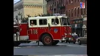 FDNY 1991 Seagrave 100' Tiller L118 responding, #2