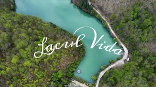 Lacul Vida (Romania) Drone View, lacul cu pâlnie de lângă Oradea Bihor