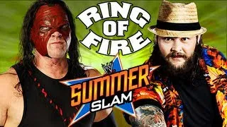 WWE SummerSlam 2013: Ring of Fire Match - Kane vs Bray Wyatt Full PPV Simulation