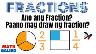 Ano ang Fraction Paano Magsulat ng Fraction Paano Mag Drawing ng Fractions | MathGaling Tutorials