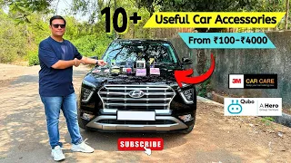 10+ Useful Car Accessories⚡| ₹100 - ₹4000 | Best Accessories @AmazonInOfficial  | @MotospeedIndia