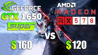 GTX 1650 SUPER vs RX 570 Test in 9 Games