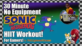 🦔 30 Minute Sonic The Hedgehog Low Impact HIIT Workout for Gamers! Fastest Way to Burn a Calorie🔥