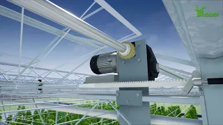 Drive System for poly and glass greenhouses by Ridder