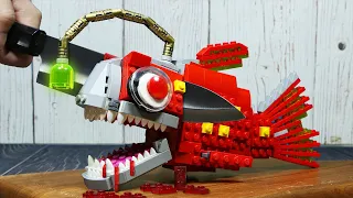 Killer of the Deep Sea: ANGLER FISH | Amazing Cutting Skills | Lego Cooking Food ASMR