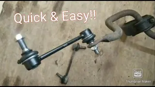 Honda Prelude SH Repair - Rear Sway Bar end link Replacement