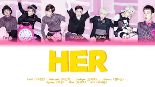 [Block B] HER（Color coded lyrics） HAN / ENG / 繁體中文