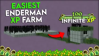 NEW Easiest Enderman XP Farm Tutorial for Minecraft Bedrock 1.19 (MCPE/Xbox/PS4/Nintendo Switch/PC)