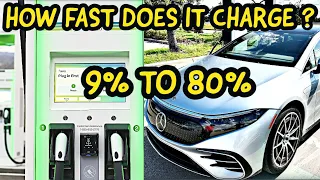 How Fast Does the Mercedes EQS Charge on the Electrify America 350kw DC Fast Chargers