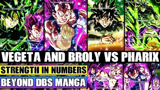 Beyond Dragon Ball Super Ultra Ego Vegeta And Ikari Broly Vs Destroyer Pharix! Strength In Numbers