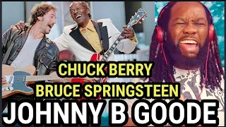 Wow! CHUCK BERRY BRUCE SPRINGSTEEN - Johnny B Goode Live REACTION - First time hearing