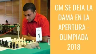 Gran Maestro se deja la dama en plena apertura en la Olimpiada Batumi 2018