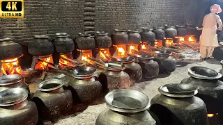 Pakistan's Lavish Food Preparation in Traditional Wedding | Delicious Mutton Qorma and Quail Steam
