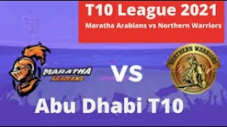 Northern Warriors vs Maratha Arabians highlights I Day 1 I today match Abu Dhabi T10 I Season 4