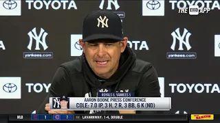 Aaron Boone goes over series-opening loss to Royals