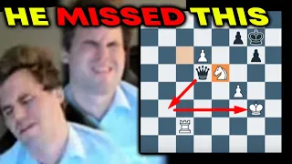 Magnus Carlsen REALIZES He MISSED the SIMPLE FORK Against Ivanchuk