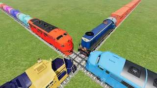 Realistic Train Crashes #34 - Beamng.Drive