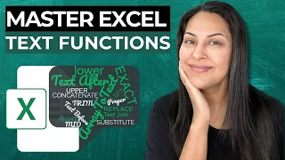 Effortless Excel Text Formula Tips & Tricks : Join, split & correct your text || Samina Ghori