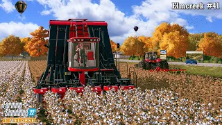 Harvesting Sunflowers & Cotton. Sowing Wheat. Plowing🔸Farming Simulator 22🔸Elmcreek #41🔸4K