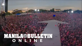 Aerial shots of Leni-Kiko tandem's grand rally in Bulacan