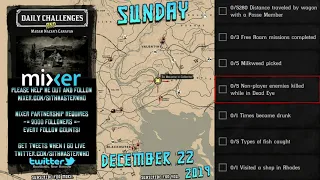 Role + Daily Challenges Madam Nazar Milkweed Locations RDR2 Red Dead Online (12/22/19)