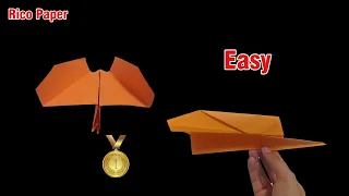 How to make THE BEST Jet Paper Airplane Fly far 🎖️✈️
