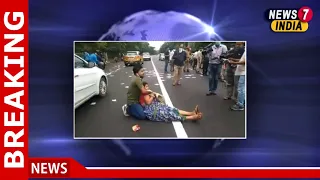 Caught on camera: Panic after youth threatens to slit mother's threat in front of Odisha assembly