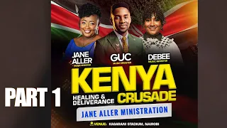 Jane Aller ministering at Healing and Deliverance Crusade hosted by Dr. Pst Paul Enenche in Nairobi.