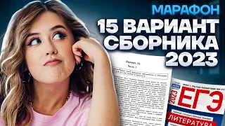 Разбор 15 варианта сборника Зинина | МАРАФОН ЕГЭ ПО ЛИТЕРАТУРЕ