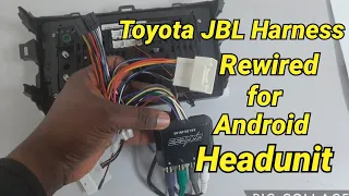How to Rewire Toyota Highlander JBL Harness for Android Stereo | Factory Amp.. No Sound Resolved
