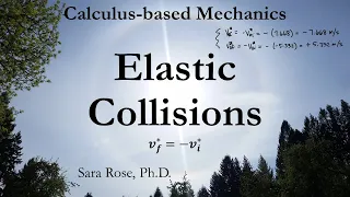 Elastic Collisions in the Center of Mass Frame (Calculus-based Mechanics)