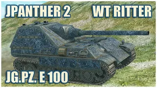 Jagdpanther II, WT Ritter & Jg.Pz. E 100 • WoT Blitz Gameplay