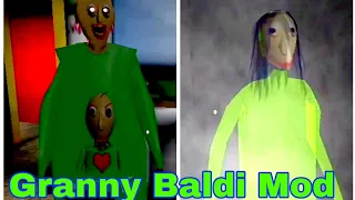 Granny horror game baldi mod|| granny mod menu download apk