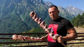 Outdoors cooking with family - Heart Skewers | GEORGY KAVKAZ