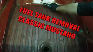 How to remove fuel tank from your classic Ford Mustang - Alf's Mustang Garage mustang fastback
