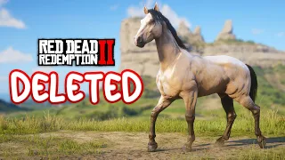 15 BEAUTIFUL *DELETED* HORSES | Red Dead Redemption 2