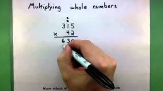 Basic Math - Multiplying whole numbers