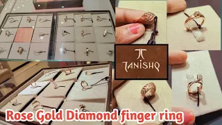 Huge Rose Gold Diamond Finger ring design with price! Light weight daily wear diamond finger Ring 💍