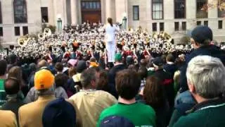 Notre Dame vs. Tulsa 10/30/10 - Fighting Irish Marching Band at Bond Hall "Concert on the Steps"