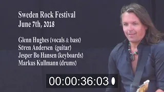 GLENN HUGHES - Sweden Rock Festival June 2018 - Smoke On The Water/Georgia On My Mind (Master)