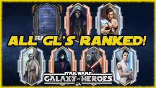Ranking the Galactic Legends in Star Wars Galaxy of Heroes!!!