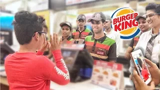 Epic Mcdonalds Rap In Burger King! **Lit Reaction**