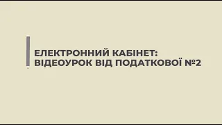 Відеоурок №2. Щодо заповнення податкової декларації платника єдиного податку - ФОПа 3 групи